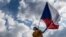 На акции протеста в Праге против премьер-министра Чехии Андрея Бабиша. 23 июня 2019 г.