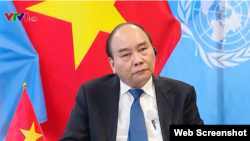 Chủ tịch nước Nguyễn Xuân Phúc. Photo screenshot from VTV.