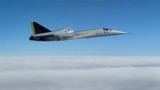 The Boom Supersonic's XB-1 aircraft breaks the sound barrier, Mach 1, during a test flight Tuesday, Jan. 28, 2025, over the Mohave Desert, Calif. (Boom Supersonic via AP)