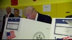 Trump vote à son tour (vidéo)