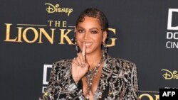 Penyanyi / penulis lagu AS Beyonce dalam pemutaran perdana dunia "The Lion King" Disney di teater Dolby di Hollywood, 9 Juli 2019. (Foto: dok). 