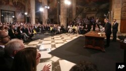 스페인 신임 총리 선서 행사장 