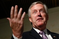 Rep. Mark Meadows, R-N.C., speaks to reporters, Oct. 28, 2019.