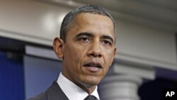 President Barack Obama makes a statement at the White House after the congressional debt supercommittee failed to reach an agreement on debt reduction, Nov. 21, 2011.