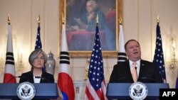 ABŞ dövlət katibi Mayk Pompeo və Cənubi Koreyanın xarici işlər naziri Kanq Kyunq-va