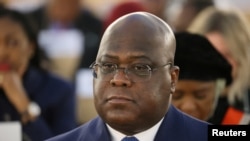FILE: Felix Tshisekedi, President of Democratic Republic of Congo attends the Human Rights Council at the United Nations in Geneva, Switzerland February 27, 2023. 