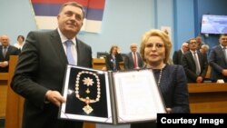 Milorad Dodik odlikovao je Valentinu Matvijenko