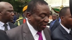 President Mnangagwa Speaks to Journalists After Swearing in Of His Deputies