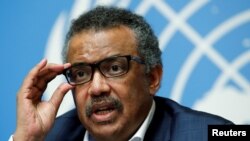 Le Directeur général de l'Organisation mondiale de la santé, Tedros Adhanom Ghebreyesus, à Genève, en Suisse, le 14 août 2018. 