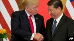 Ông Trump và ông Tập trong cuộc gặp ở Bắc KInh năm 2017.