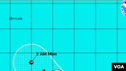 Badai Katia diperkirakan akan menuju ke barat dan bergerak ke kepulauan Leeward di Karibia (31/8).