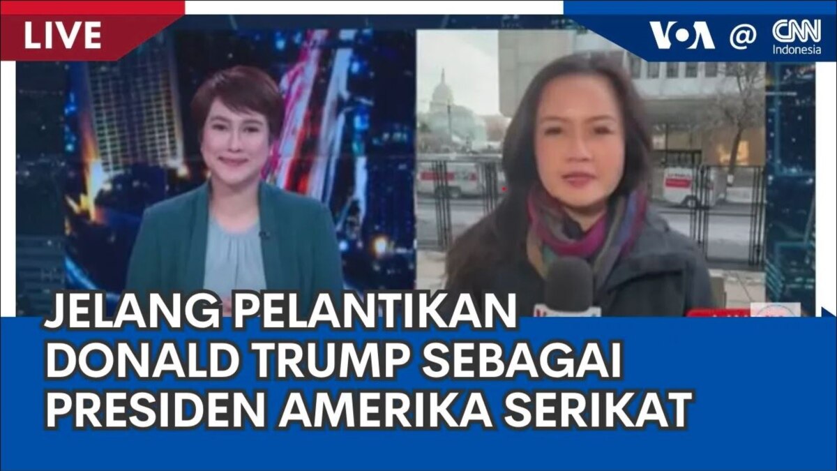 Laporan VOA untuk CNN INdonesia: Jelang Pelantikan Donald Trump Sebagai Presiden Amerika Serikat