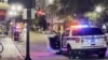 La policía responde a un tiroteo fatal la noche de Halloween, el 31 de octubre de 2024, en el centro de Orlando, Florida, EEUU. (Captura de video via People)