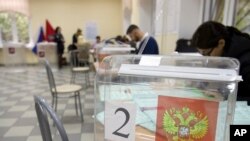 Biračko mesto na parlamentarnim izborima u Moskvi