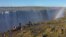 Aerial view of one of the seven wonders of the world, Victoria Falls, June 24, 2019. (C. Mavhunga/VOA)
