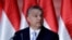 FILE - Hungarian Prime Minister Viktor Orban speaks at a campaign event in Budapest, Hungary, June 27, 2017.