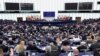 24일 프랑스 스트라스부르에서 열린 유럽의회 본회의에서 투표가 진행되고 있다.
