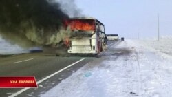 Cháy xe buýt, 52 người chết