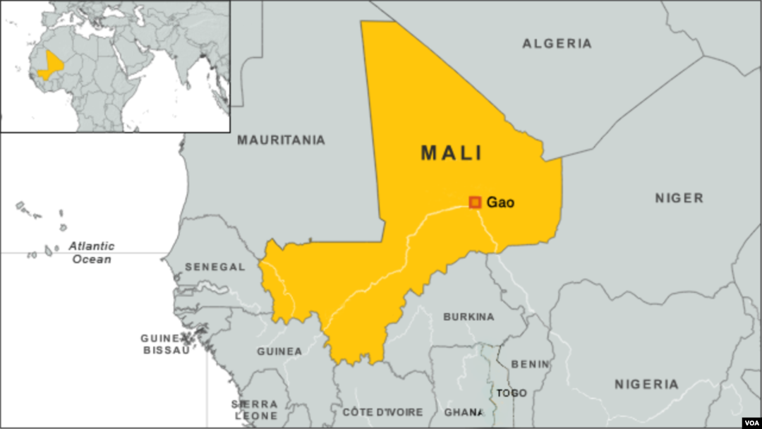 Igisagara ca Gao kw'Ikarata y'Igihugu ca Mali