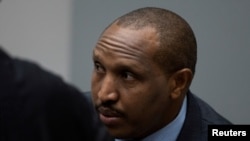 FILE - Congolese militia commander Bosco Ntaganda is seen in the courtroom of the International Criminal Court (ICC) in The Hague, Netherlands, November 7, 2019.