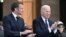 Tổng thống Pháp Emmanuel Macron và Tổng thống Mỹ Joe Biden.