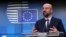 FILE - European Council President Charles Michel speaks at a news conference in Brussels, Belgium, Feb. 21, 2020. 