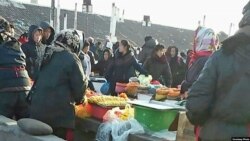 지난 2017년 12월 북한 청진의 장마당 (자료사진)