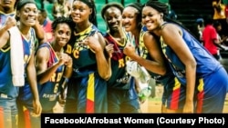 Ba Léopards Séniors ya basi balongi équipe nationale ya Cap Vert 78-46 na tournoi ya finale ya Afrobaskeball, na Dakar na Sénégal, 14 août 2019. (Facebook/Afrobasket Women)