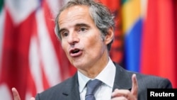 FILE - The Director General of the International Atomic Energy Agency, Rafael Mariano Grossi, speaks at the United Nations in New York, Oct. 27, 2022. On Tuesday, he underscored the urgency of resuscitating diplomatic efforts to limit Iran's nuclear program.