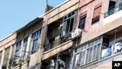 19일 교전이 벌어진 시리아 수도 다마스쿠스 시내.