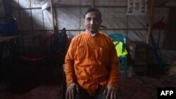 রোহিঙ্গা নেতা মুহিবুল্লাহ, ছবি- মুনিরুজ্জামান/ এফপি