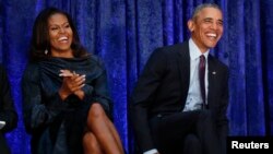 El expresidente de EE.UU. Barack Obama y su esposa Michelle Obama, producirán podcasts en Spotify. 