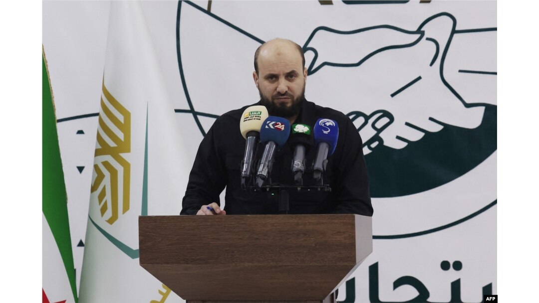 Mohammed Bashir, privremeno na čelu sirijske vlade, drži konferenciju za medije 10. decembra 2024. (Omar HAJ KADOUR / AFP)