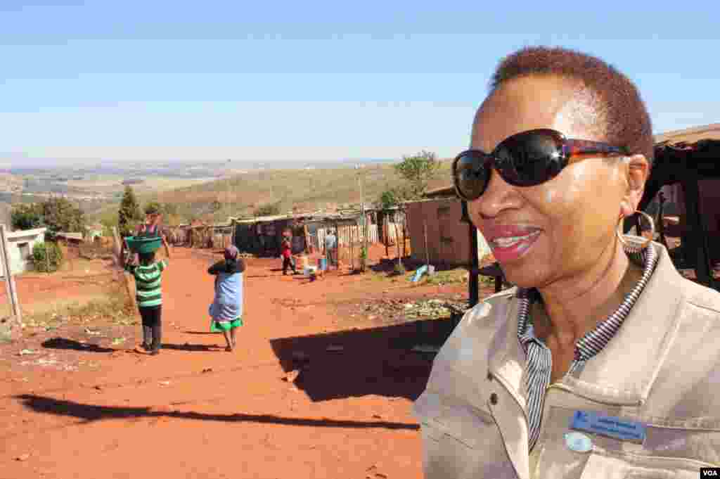 &ldquo;Sister&quot; Snowy Nkoana has served dying patients in the shanties of Munsieville for more than 40 years. &ldquo;It&rsquo;s breaking my heart,&quot; she said. &quot;HIV is still very stigmatized here, so some people don&rsquo;t go to the clinics for the ARVs &hellip;I beg them to take their pills&hellip;&rdquo; &nbsp;(VOA / D. Taylor)