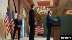 جی دی ونس معاون رئیس جمهوری آمریکا، استیو ویتکاف فرستاده ویژه رئیس جمهوری، و جرد کوشنر مشاور ارشد پرزیدنت ترامپ