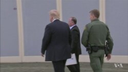 Trump inspecciona prototipos de muro