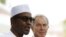 Shugaban kasar Najeriya mai jiran gado Muhammadu Buhari, yayi Magana da ‘Yan Jarida Alokacin ziyarar tsohon Faras MInistan Birtaniya Tony Blair A Abuja, Nigeriya, Mayu 13, 2015. 
