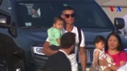 Cristiano Ronaldo a atterri à Turin pour sa première séance d'entraînement (vidéo)