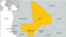 Map of Mali, Africa