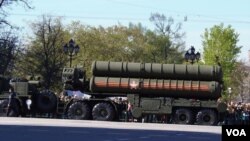 러시아의 S-400 대공 방어 미사일. (자료사진)