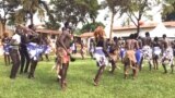 Dance troupes from South Sudan’s regions of Bahr el Ghazal, Upper Nile and Equatoria participate in the Cultural Gala at St. Lawrence University in Kampala that the South Sudanese Students' Union organized to foster peaceful coexistence among South Sudanese students.