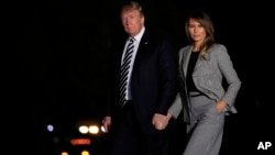 Le président américain Donald Trump et la première Dame Melania Trump à Washington, le 10 mai 2018