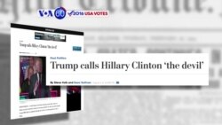 Manchetes Americanas 2 Agosto: Para Donald Trump, Hillary é o "diabo"