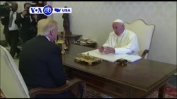 VOA60 America - Trump 'Determined to Pursue Peace' After Talks with Pope