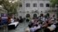 Press Club of India President Gautam Lahiri addresses a gathering of journalists in New Delhi, India, April 3, 2018. 