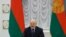 Belarus President Alexander Lukashenko addresses Prime Ministers from the Commonwealth of Independent States during a meeting, in Minsk, Belarus, May 28, 2021.