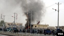 Serangan bom mobil di Lashkar Gah, provinsi Helmand hari Minggu (31/7).