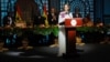 U.S. Vice President Kamala Harris delivers a speech at a state banquet during her week-long trip to Ghana, Tanzania and Zambia, in Accra, Ghana March 27, 2023. 