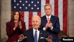 El presidente de Estados Unidos, Joe Biden, se dirige al Congreso con motivo del discurso sobre el Estado de la Nación, en Washington, el 7 de febrero de 2023.