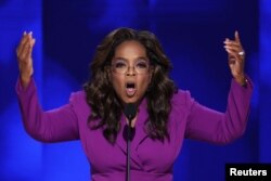 Oprah Winfrey govori trećeg dana Demokratske konvencije u Chicagu, 21. augusta 2024.